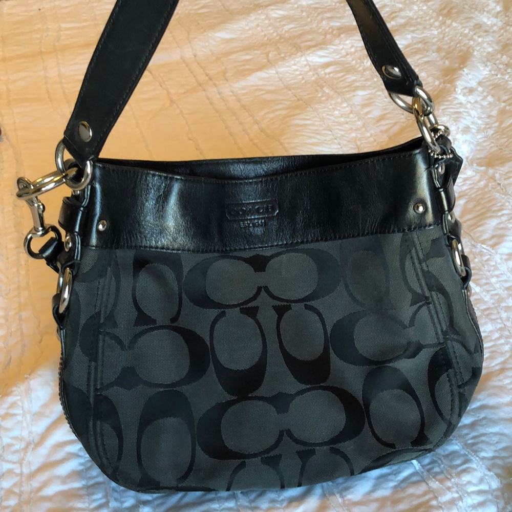 Black coach purse